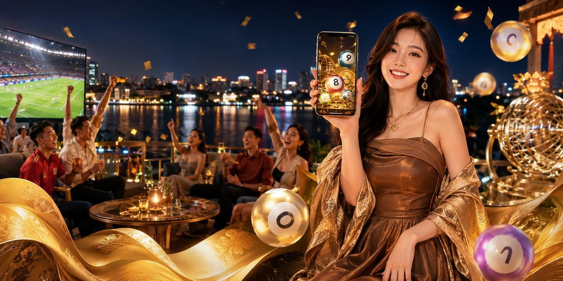 Không khí lễ hội xổ số và giải thưởng truyền thống tại Hà Nội với trang phục áo dài đặc trưng