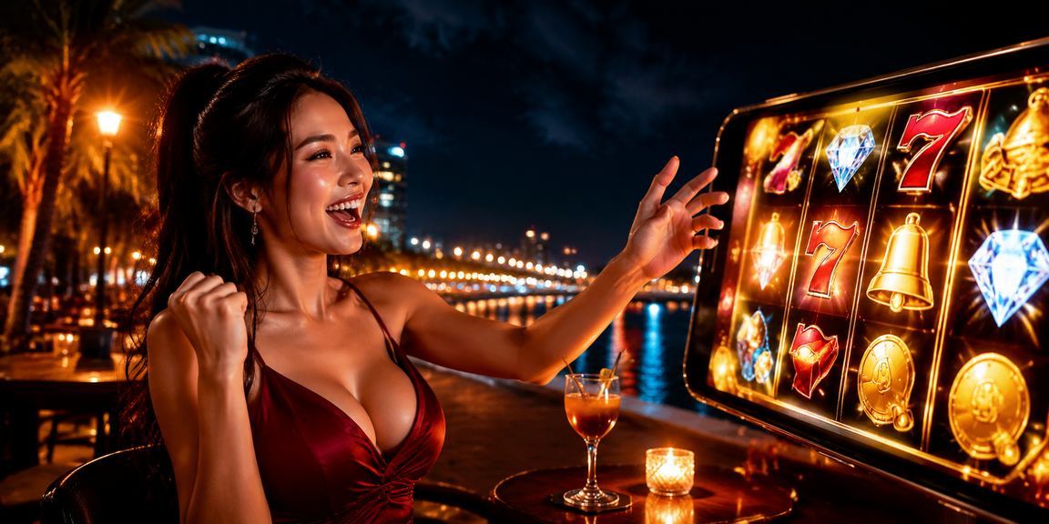 Người dùng Sài Gòn chơi slot game trên điện thoại với giao diện qa88